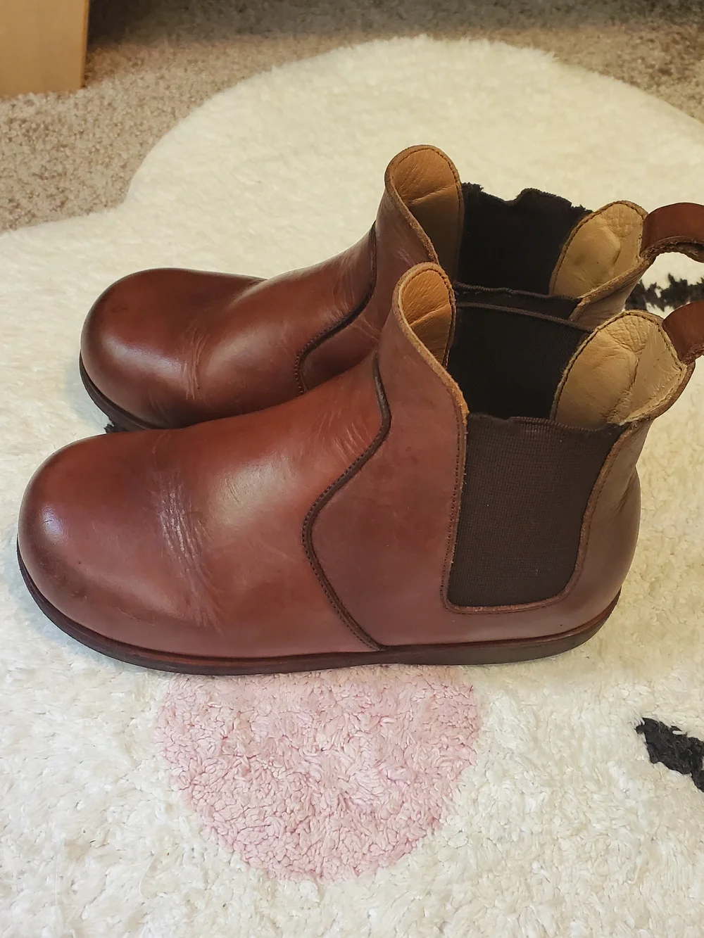 Adelisa & Co. Size 29, Toddler Boys Brown Leather Slip-On Casual Dress Shoes
